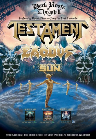 Testament: North American tour dates with Exodus and Shattered Sun