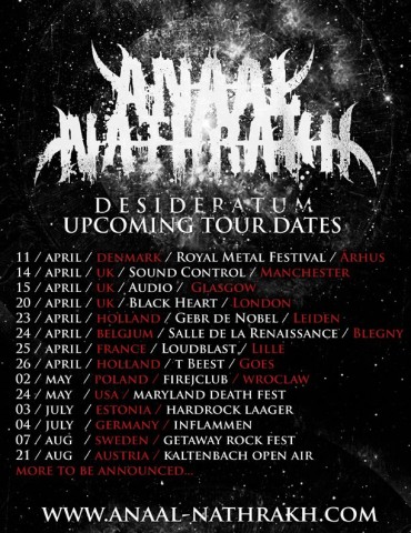 Anaal Nathrakh announces European and North American tour dates