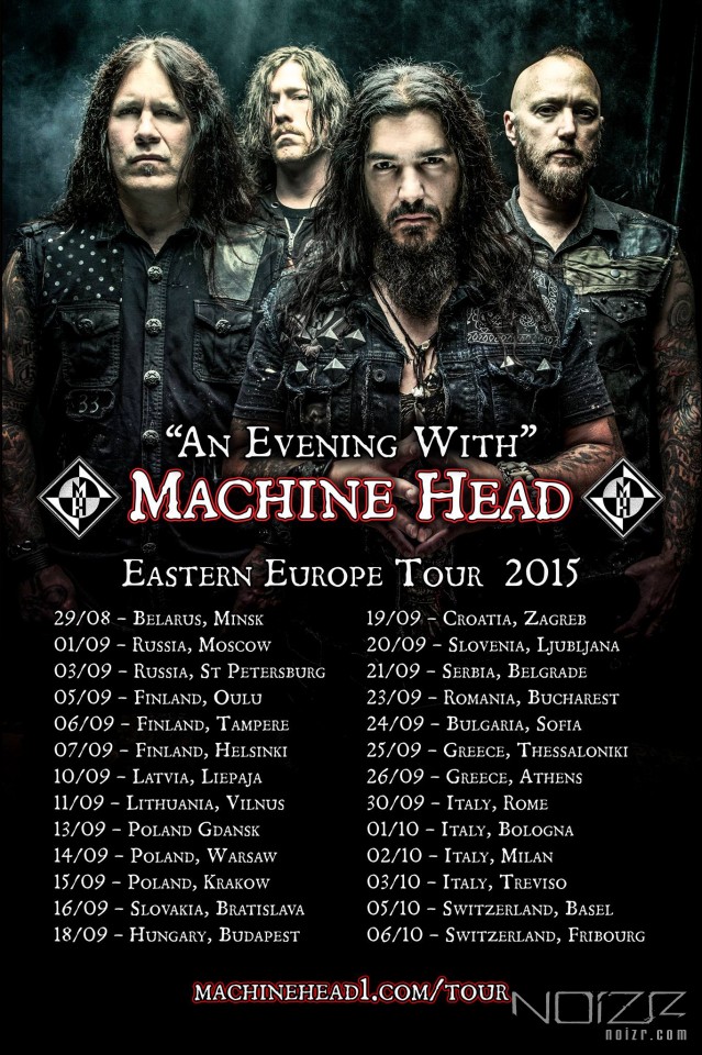 Machine Head announce Eastern European tour Machine Head announce Eastern European tour