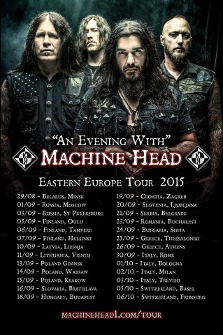 Machine Head announce Eastern European tour