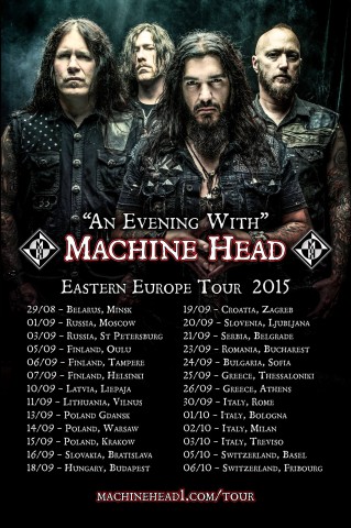 Machine Head оголосили східноєвропейський тур