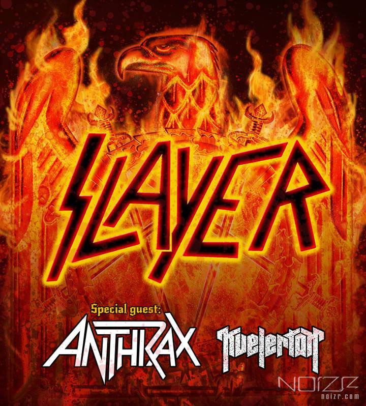 Slayer, Anthrax and Kvelertak will give joint shows in Europe