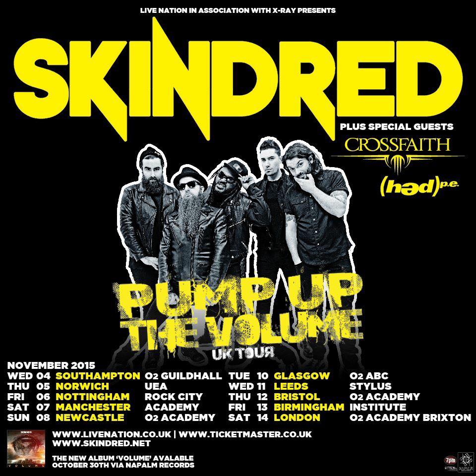 Skindred Tour 2015