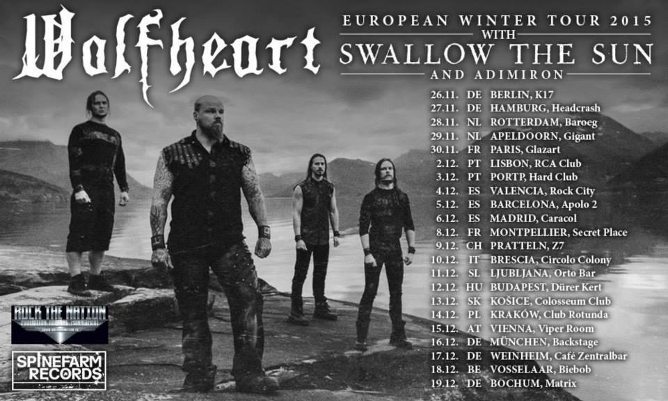 Wolfheart Swallow the Sun Tour