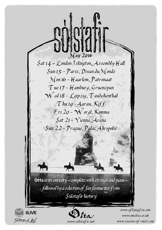 Sólstafir Tour Dates