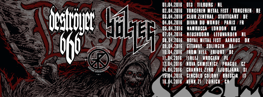 Deströyer 666 tour dates for 2016