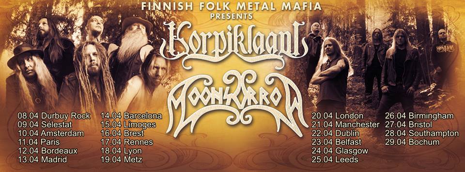 Moonsorrow Korpiklaani Tour Dates 2016