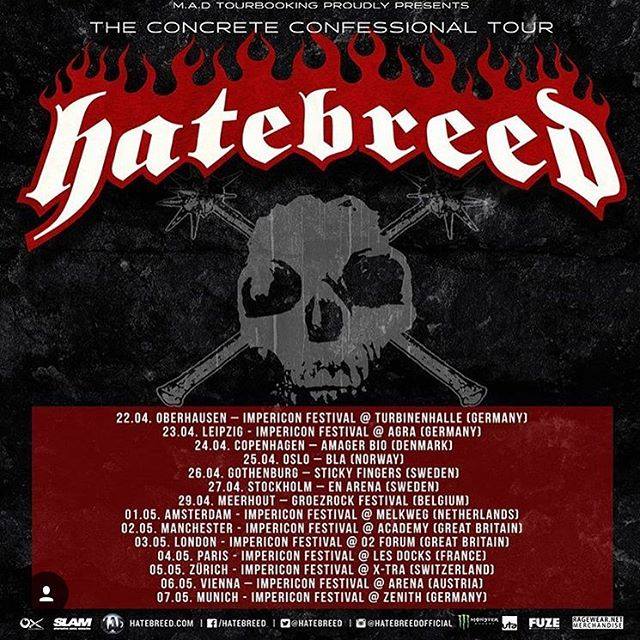 Hatebreed Tour dates