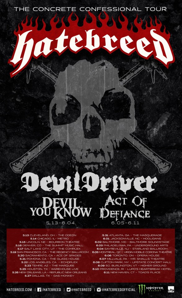 Devil You Know Hatebreed Tour