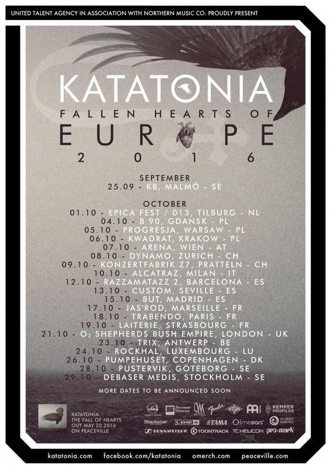 Katatonia Tour 2016