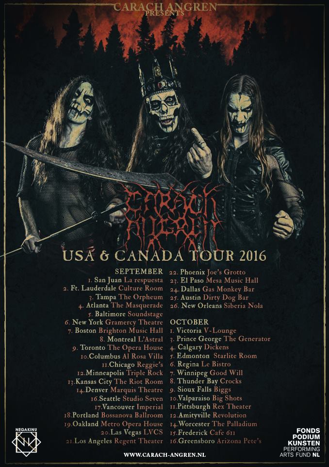Carach Angren Tour USA Canada