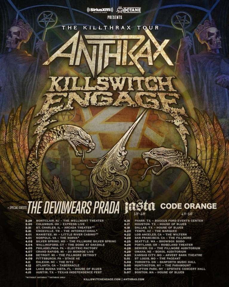 Anthrax Killswitch Engage Tour