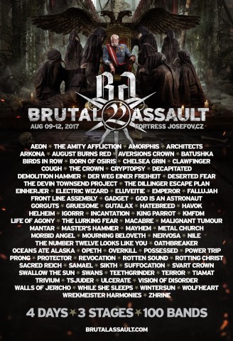 9-12.08.2017 Brutal Assault @ Fortress Josefov, Jaromer, Czech Republic