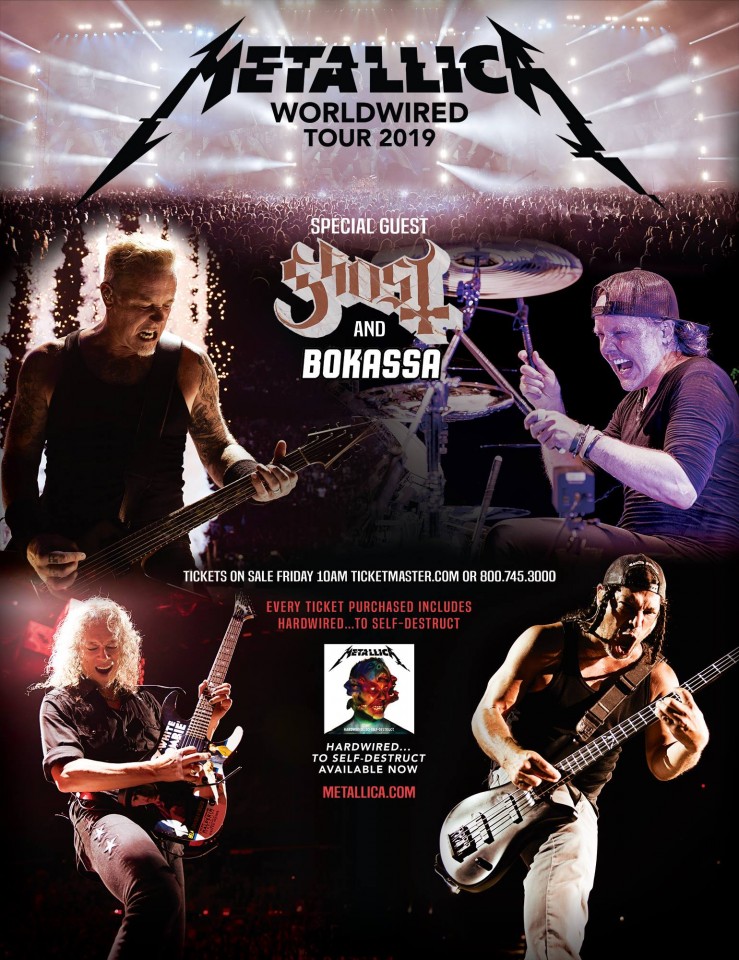 Ghost відправляться у спільне європейське турне з Metallica наступного літа Ghost відправляться у спільне європейське турне з Metallica наступного літа