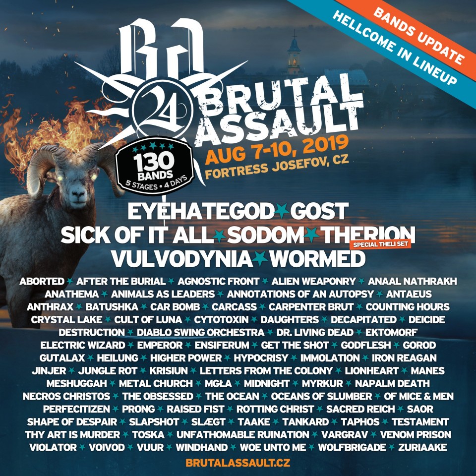 ​Brutal Assault 2019: Announcement of new bands and live video with Insanity Alert