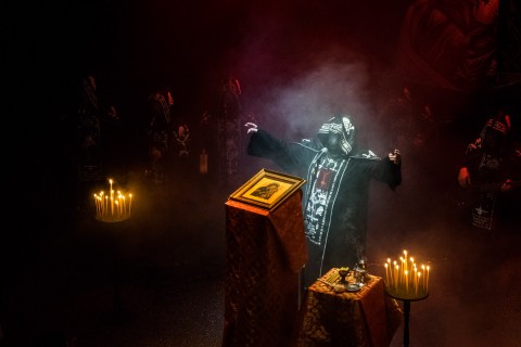 Batushka held grim mass in Kyiv