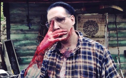 Movie trailer with Marilyn Manson as a hitman