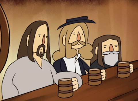 Korpiklaani present animated parody video "A Man With A Plan"