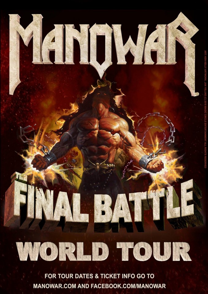 Manowar The Final Battle World Tour 2017