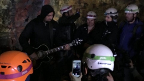 Video: Deftones leader plays acoustic set inside a volcano