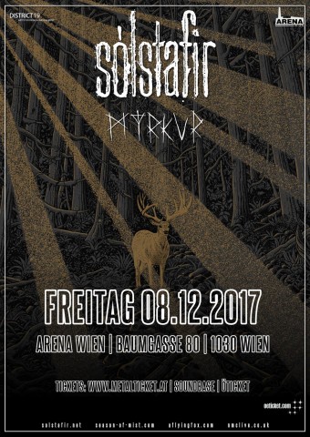 Sólstafir and Myrkur to perform in Vienna on December 8