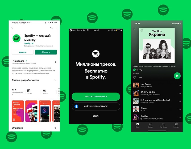 Spotify поширився до ще 13 країн серед яких Україна, Білорусь, Росія