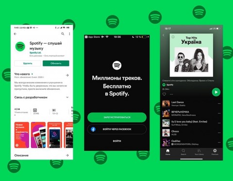 Spotify расширился до еще 13 стран включая Украину, Беларусь, Россию